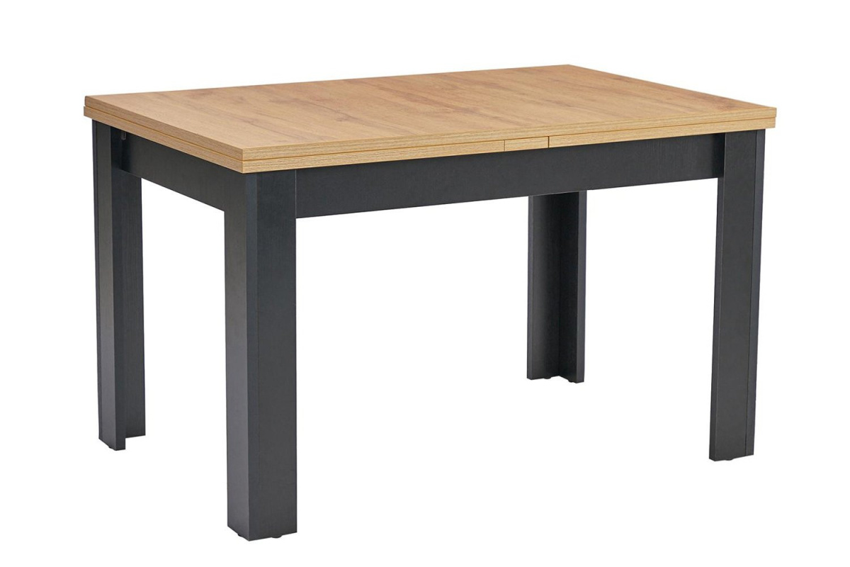 Стол BLACK 110(149)х67х76 дуб канзас/черный