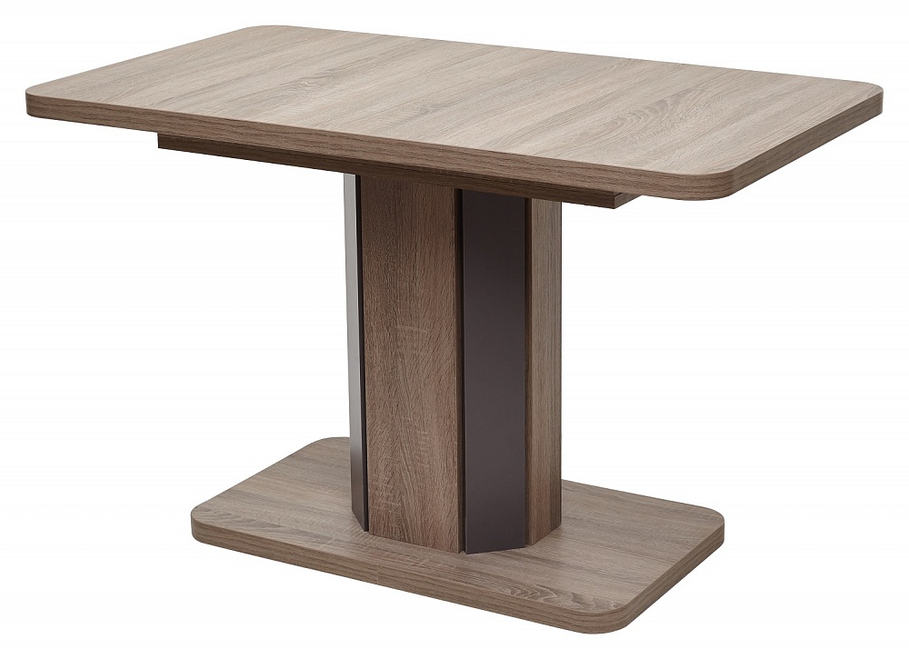 Стол STORK 120(160)х75 Дуб Канзас/ Вольфрам 120