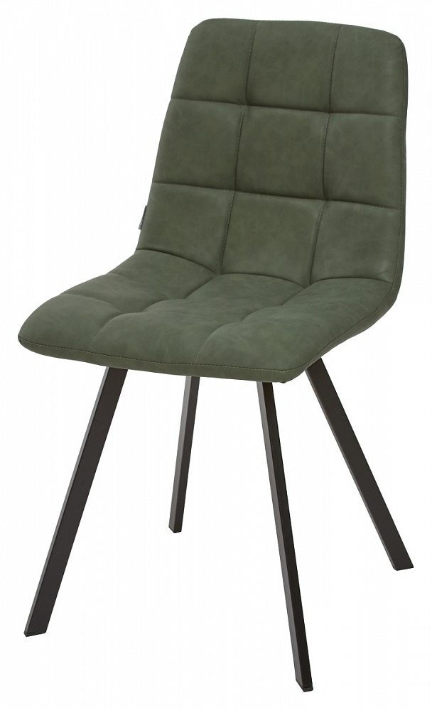 Стул CHILLI SQUARE RU-01 PU малахит, PU/белый каркас