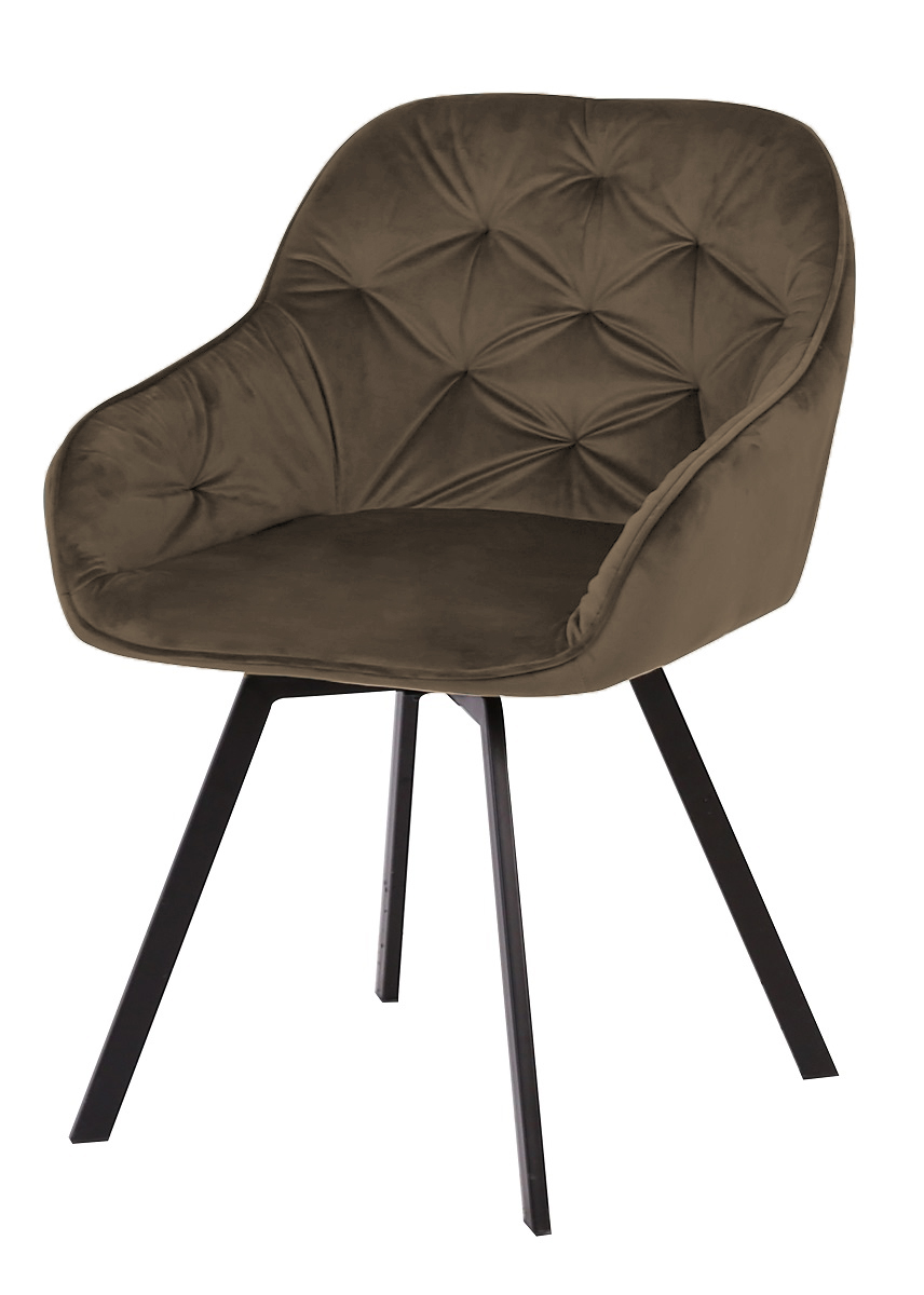 Стул GALE BLUVEL-38 LATTE поворот.360 град., велюр