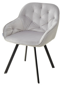 Стул GALE BLUVEL-03 LIGHT GREY поворот.360 град., велюр
