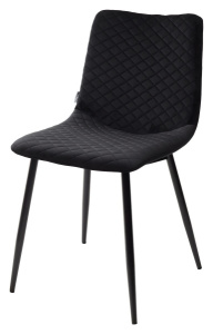 Стул TINTIN BLUVEL-19 BLACK / черный каркас