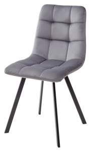 Стул CHILLI BLUVEL-14 GREY, велюр