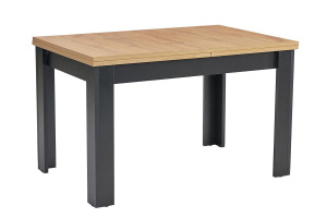 Стол BLACK 110(149)х67х76 дуб канзас/черный