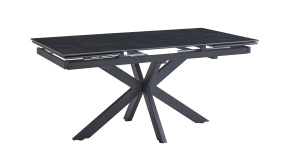 Cтол D777 160(240)x90 керамика матовая 12мм Shashi black /ноги черные