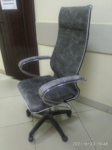 Кресло ErgoLife Sit 10 L1-142K - Velour(Bravo) /Km15/Wm12/K1cV(TG1.0Ch/M09.B23.G18.W02)(Темно-серый)