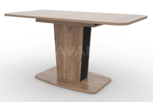 Стол KYOTO (1200-1520x750x750) OAK TOBACCO/ANTHRACITE (Дуб табачный/Антрацит)