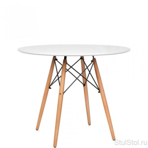 Стол FANCY (D800x720) WHITE (белый)