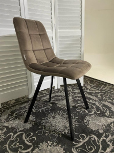 Стул CHILLI SQUARE BLUVEL-40 BEIGE, велюр