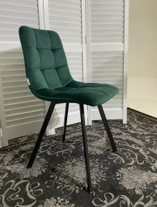 Стул CHILLI SQUARE BLUVEL-78 GREEN, велюр