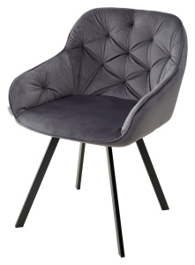 Стул GALE BLUVEL-14 GREY поворот.360 град., велюр