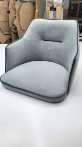 Стул Phaeton conus ткань Aura 13/кант Aura 17 серый, ножки черный
