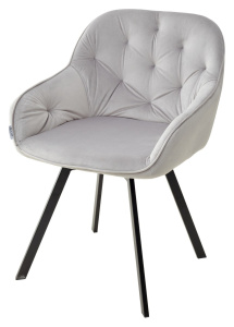 Стул GALE BLUVEL-03 LIGHT GREY поворот.360 град., велюр